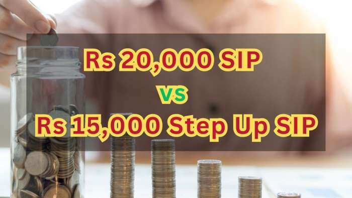 Rs 20,000 SIP vs Rs 15,000 Step Up SIP: Which will give higher return in 10, 20, and 30-year time frame; results may surprise you