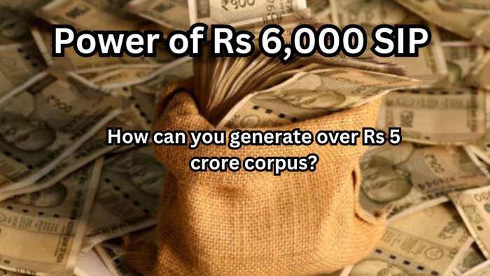 Power of Rs 6,000 SIP: How can you generate over Rs 5 crore corpus with just Rs 6,000 monthly investment?