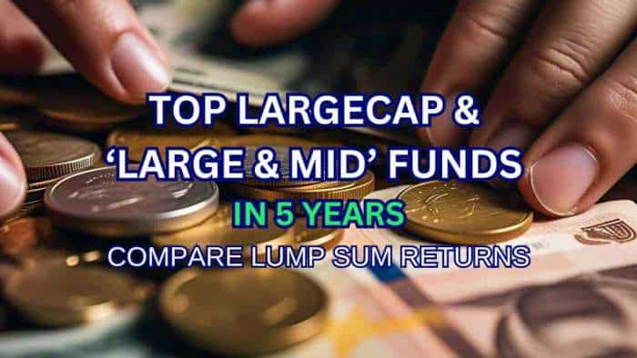 Top Largecap &amp; &#039;Large &amp; Mid&#039; Funds in 5 Years: 5 schemes have turned Rs 90,000 one-time investment into Rs 2.8 lakh-3.4 lakh—See list