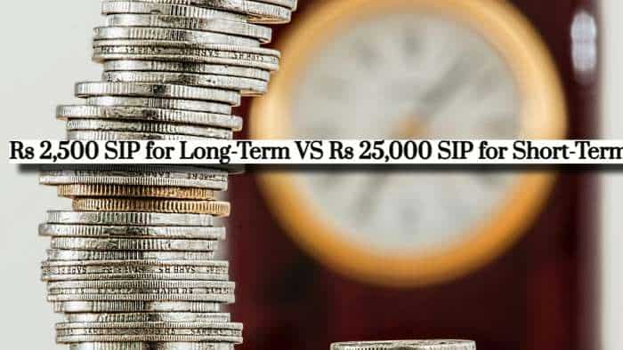 Rs 2,500 SIP for Long-term vs Rs 25,000 SIP for Short-term: Which SIP investment plan can build Rs 50,00,000 corpus faster?