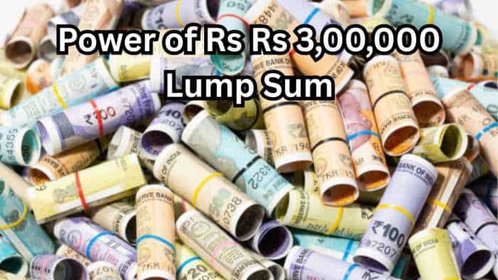 Power of compounding mutual fund retirement corpus calculator how many years it can take to build inr rs 10000000 with rs 300000 lump sum investment market-linked return