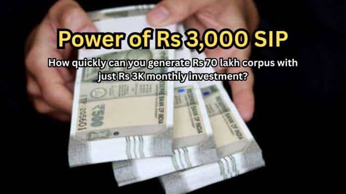  Power of Rs 3,000 SIP: How quickly can you generate Rs 70 lakh corpus with just Rs 3,000 monthly investment? 