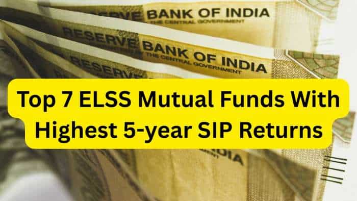 Top 7 ELSS mutual funds with highest 5-year SIP returns; top fund has given over 26% returns