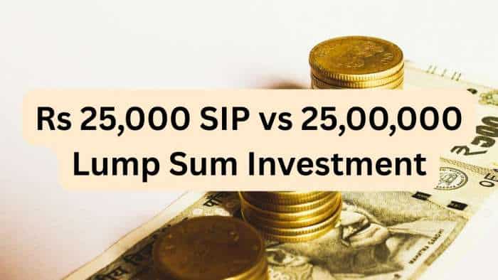 Power of Rs 25,000 SIP vs 25,00,000 Lump Sum Investment: How much retirement corpus can you accumulate with SIP and one-time MF investment?