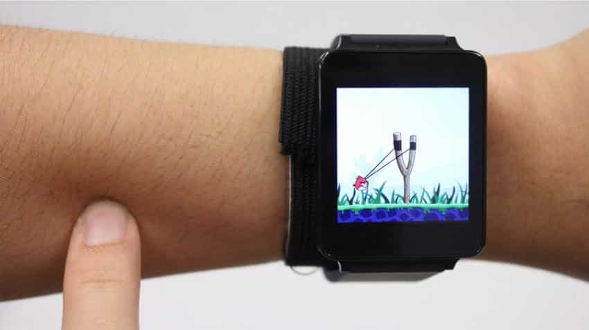 Now, new wearable technology developed that turns arm into a touchpad Now, new wearable technology developed that turns arm into a touchpad