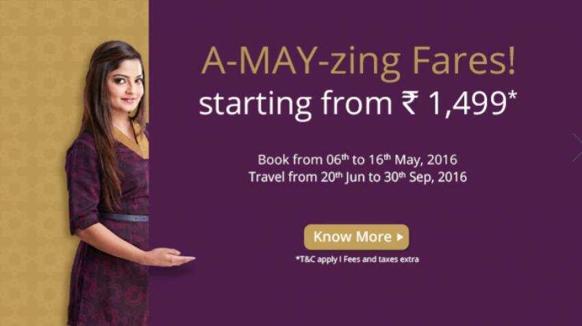 Vistara announces &quot;A-May-Zing&quot; offer, starting from just Rs 1,499