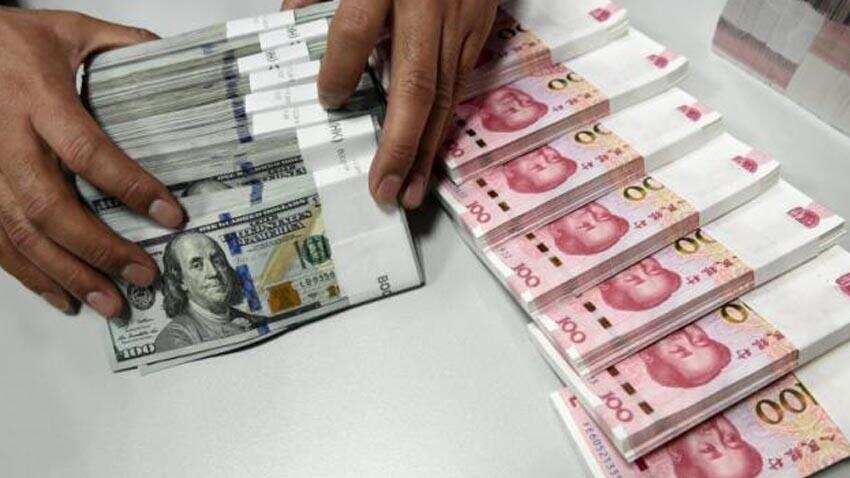 Chinese yuan strengthens 55 basis points against dollar on Monday 