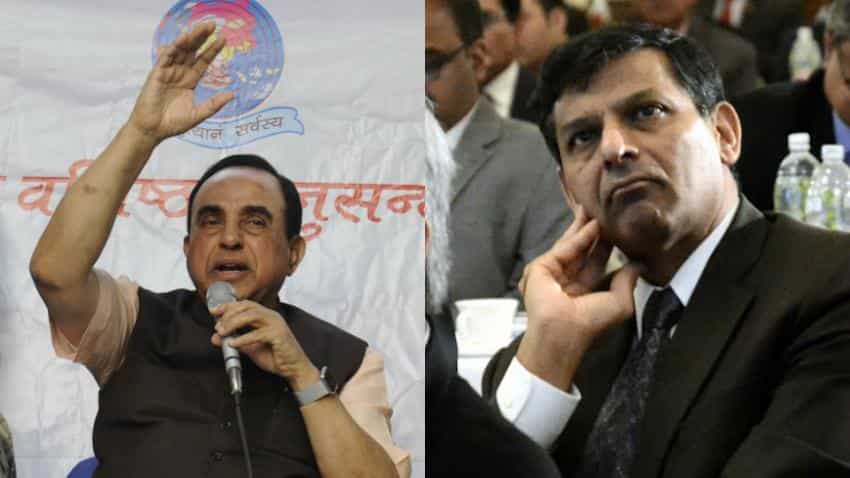 Subramanian Swamy again urges PM Modi to remove Raghuram Rajan