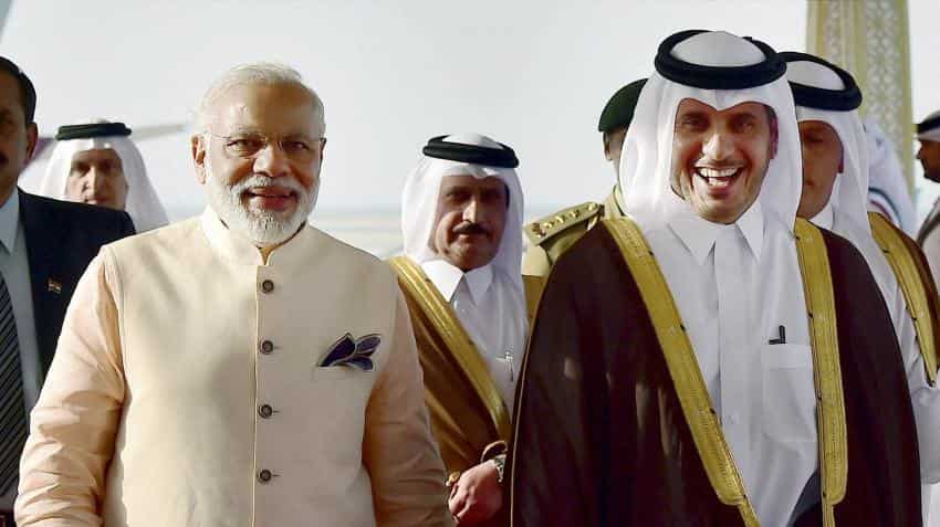 Modi meets Qatar PM on 1st day of visit