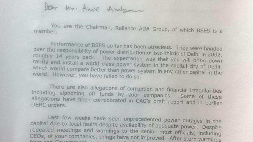 Delhi Govt summons Anil Ambani; says power cuts must stop Delhi Govt summons Anil Ambani; says power cuts must stop