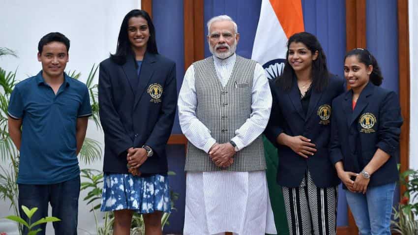 P V Sindhu, Sakshi Malik, Dipa Karmarkar to receive Khel Ratna awards from Prez today P V Sindhu, Sakshi Malik, Dipa Karmarkar to receive Khel Ratna awards from Prez today