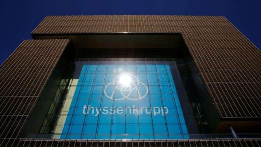 Thyssenkrupp steel workers protest European biz merger plans with Tata Steel
