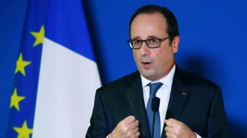 Francois Hollande hails slight French jobless fall