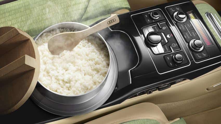 Want to cook rice while driving your car? Audi has it covered
