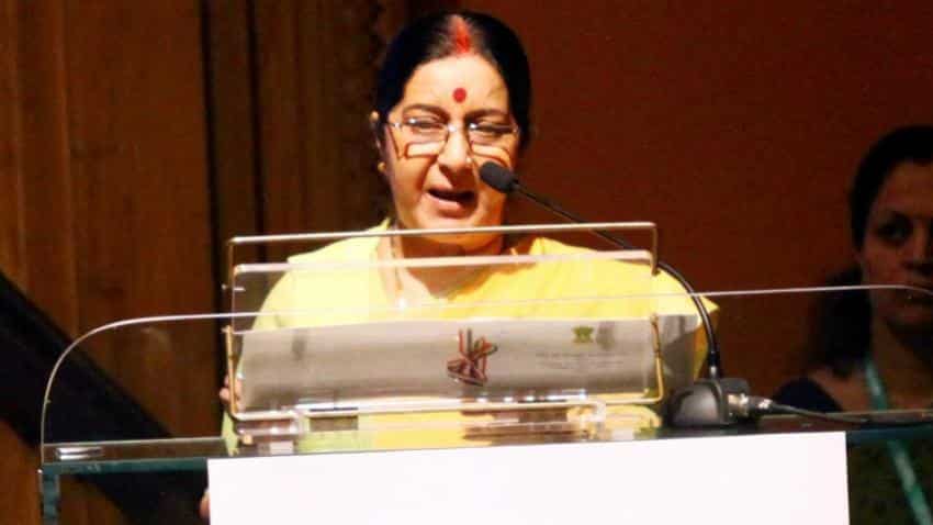 No policy yet in US to curb visas, we are talking: Swaraj No policy yet in US to curb visas, we are talking: Swaraj