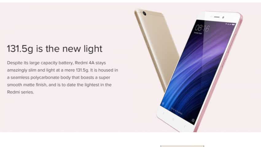 Xiaomi brings back Redmi 4A sale; buying one today will get you free 4G data from Idea