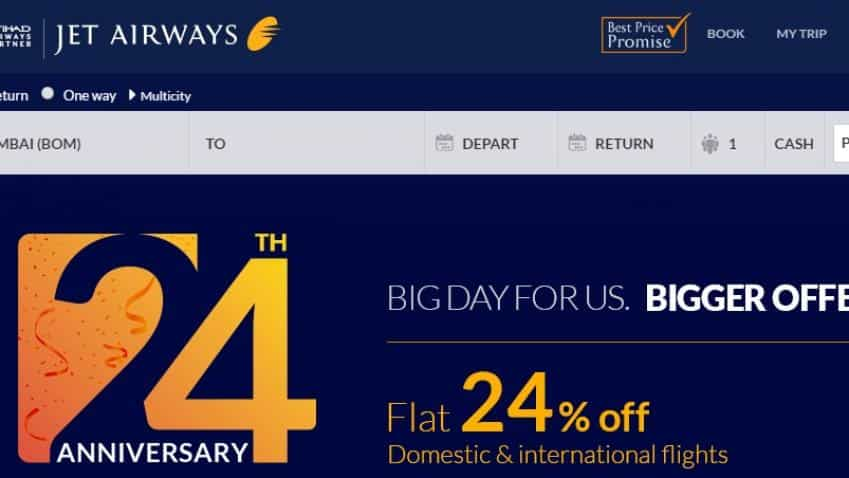 Jet Airways turns 24 today; announces special discount