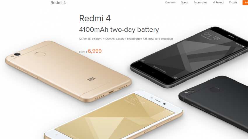 Xiaomi Redmi 4 registers ‘record sales,’ says Amazon Xiaomi Redmi 4 registers ‘record sales,’ says Amazon
