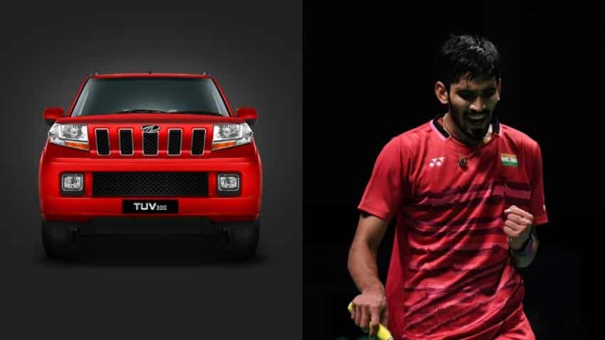 Anand Mahindra gifts Kidambi Srikanth a TUV300 to compensate for BAI's poor cash prize Anand Mahindra gifts Kidambi Srikanth a TUV300 to compensate for BAI's poor cash prize