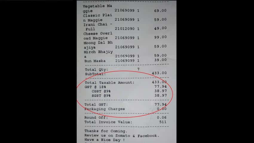 #ShareYourGSTBill: As GST comes into force, people rush to share pictures of their first bill