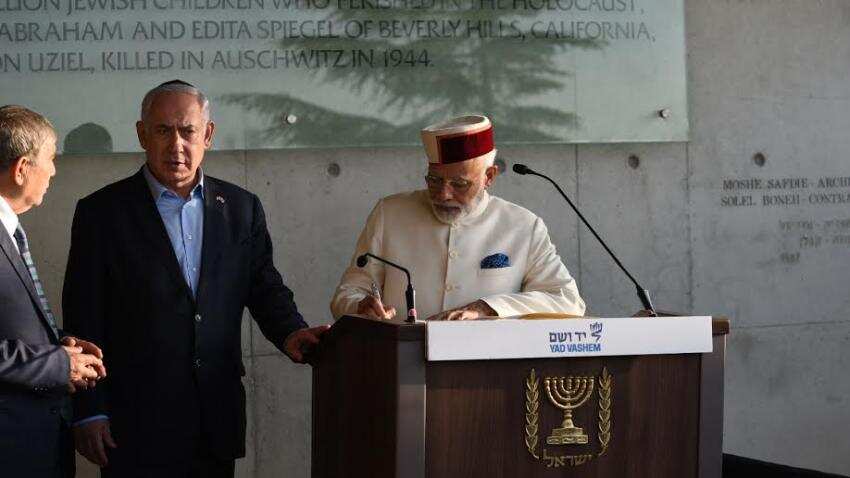 In Pictures: PM Narendra Modi meets Israel&#039;s Benjamin Netanyahu