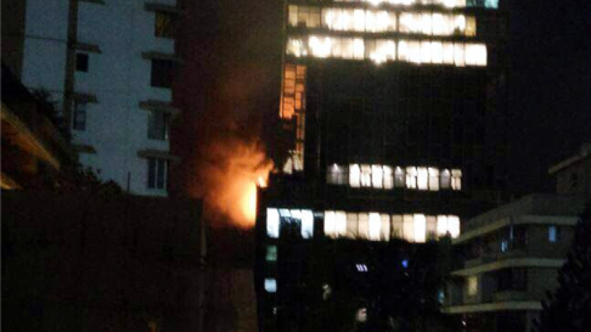 Fire breaks out at Mukesh Ambani's Antilia building Fire breaks out at Mukesh Ambani's Antilia building