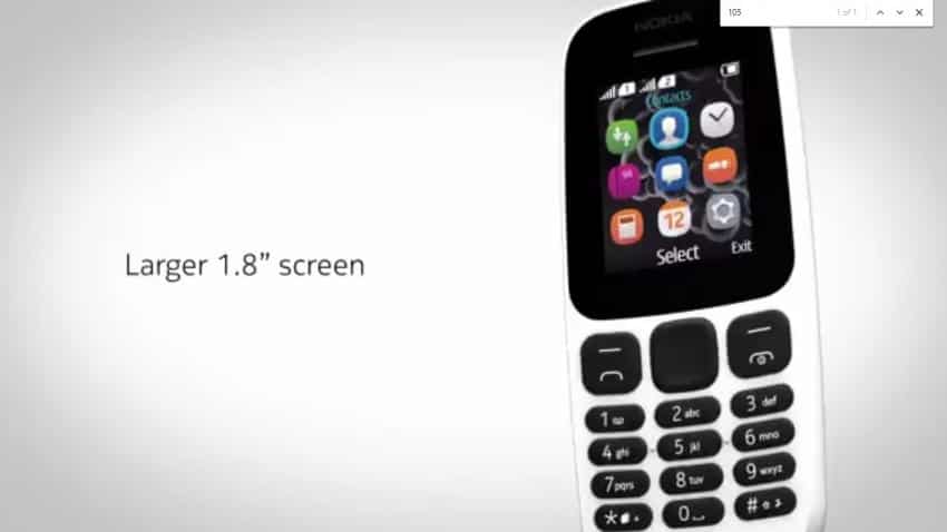 Nokia 105 to be available in stores on July 19; starts at Rs 999