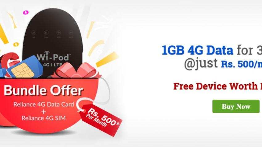 RCom launches combo offer on Wi-Pod, bundled data for Rs 500 a month; here’s what it is RCom launches combo offer on Wi-Pod, bundled data for Rs 500 a month; here’s what it is