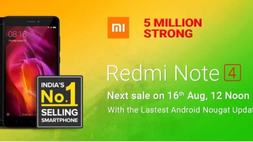 Flipkart to sell Xiaomi Redmi Note 4 with latest Android Nougat update on August 16