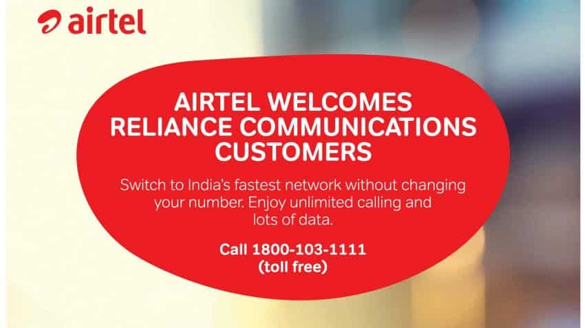 Telecom wars intensifies; Airtel targets Reliance Communications' 2G customers with ad Telecom wars intensifies; Airtel targets Reliance Communications' 2G customers with ad