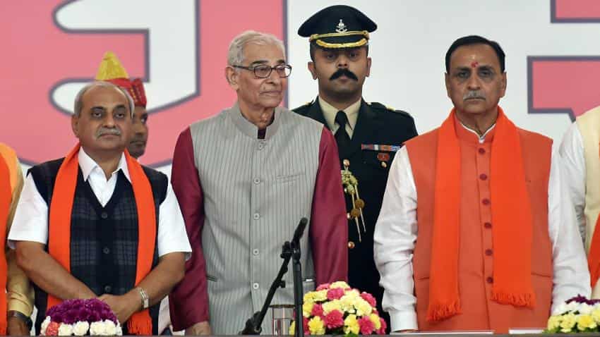 Vijay Rupani sworn-in as chief minister of Gujarat Vijay Rupani sworn-in as chief minister of Gujarat