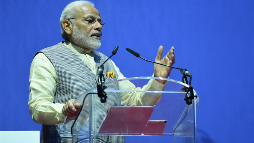 Modi launches project for first Hindu temple in Abu Dhabi Modi launches project for first Hindu temple in Abu Dhabi
