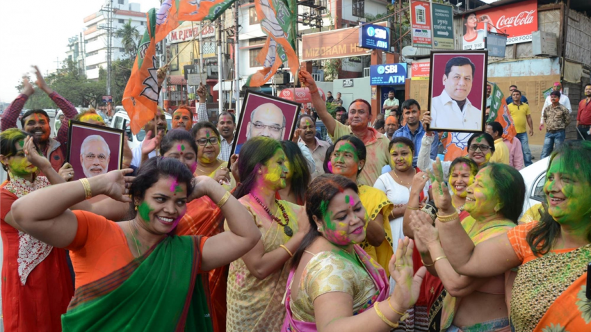 Post-polls, BJP in driver's seat in Tripura, Nagaland, Meghalaya Post-polls, BJP in driver's seat in Tripura, Nagaland, Meghalaya