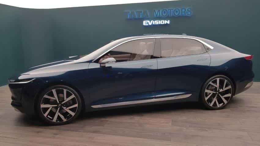 Tesla killer? Spectacular Tata Motors &#039;E-Vision Sedan Concept&#039; car unveiled; can hit 200 kmph mark