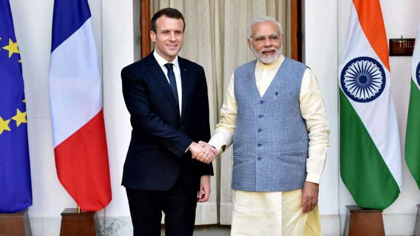 Emmanuel Macron takes dig at Donald Trump; hails efforts of India