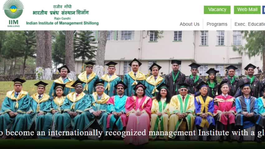 IIM Shillong completes 100% placement for PGPM 2017-18 batch; top package at Rs 26 lakh