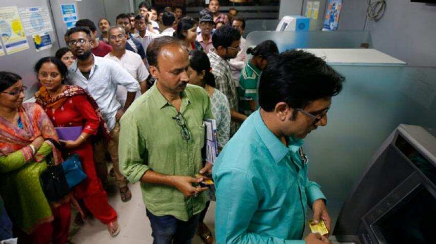 ATM currency crisis: What is to blame? Huge withdrawals in Telangana, Andhra, Karnataka ATM currency crisis: What is to blame? Huge withdrawals in Telangana, Andhra, Karnataka