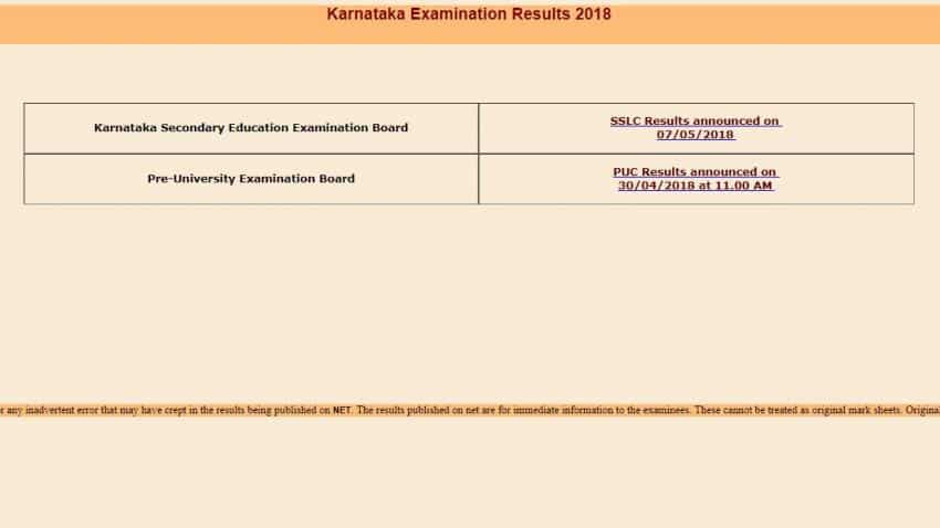 Karnataka Sslc 2018 Result Declared Check Kseeb Kar Nic In Karresults Nic In For Kseeb Sslc Class 10 Result 2018 Zee Business