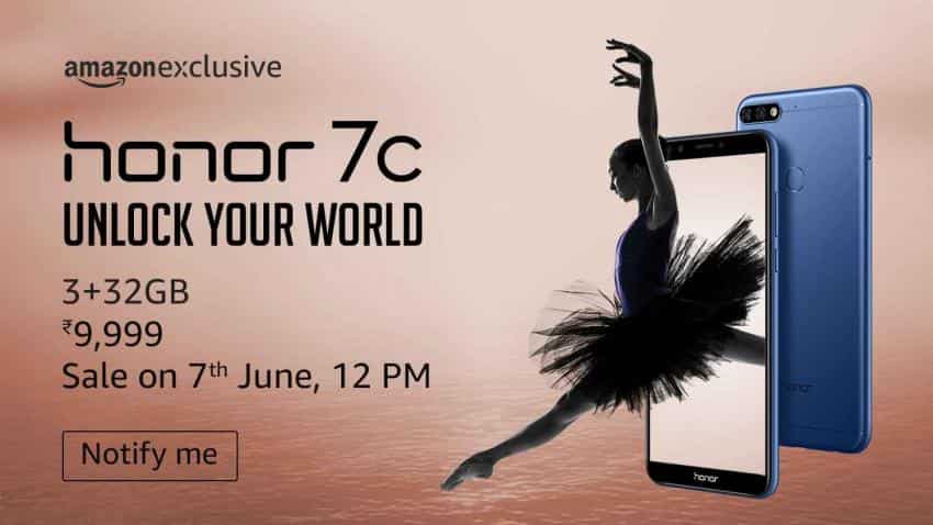 Honor 7C sale to begin on June 07 exclusively on Amazon; RJio gives Rs 2,200 cashback with additional 100GB data Honor 7C sale to begin on June 07 exclusively on Amazon; RJio gives Rs 2,200 cashback with additional 100GB data
