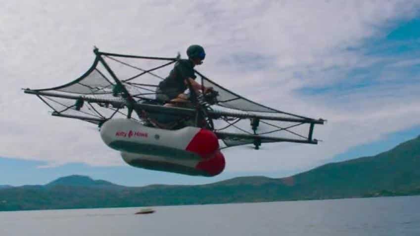 Kitty Hawk Flyer airborne! Google cofounder Larry Page's flying car company reveals vehicle Kitty Hawk Flyer airborne! Google cofounder Larry Page's flying car company reveals vehicle
