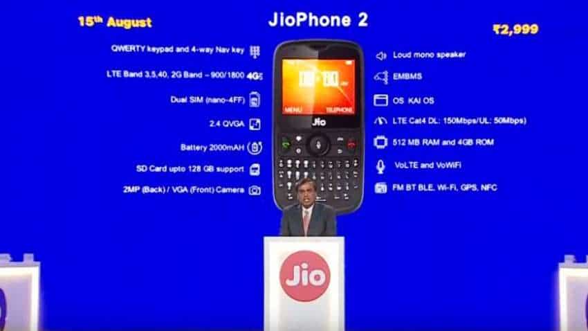 RIL AGM 2018: Mukesh Ambani reveals JioPhone 2 price