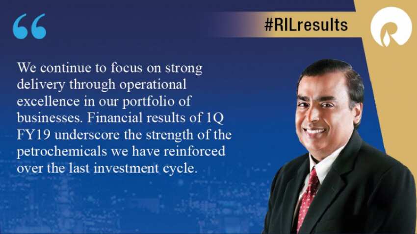 Reliance Industries Q1 results: RIL net profit up 17.9%; reports record petrochemical earnings  