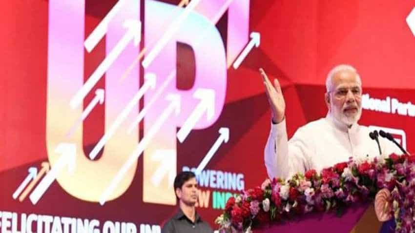 PM Narendra Modi lays foundation of Mobile Open Exchange Zone at WTC Noida PM Narendra Modi lays foundation of Mobile Open Exchange Zone at WTC Noida