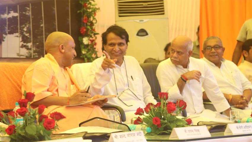 Gorakhpur Airport: Suresh Prabhu inaugurates new domestic terminal building; CM Yogi flags off Delhi-Gorakhpur IndiGo flight Gorakhpur Airport: Suresh Prabhu inaugurates new domestic terminal building; CM Yogi flags off Delhi-Gorakhpur IndiGo flight