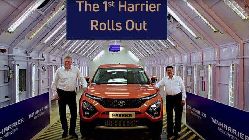 First Tata Motors Harrier SUV rolled out of manufacturing line; this glitzy beauty will mesmerise you First Tata Motors Harrier SUV rolled out of manufacturing line; this glitzy beauty will mesmerise you