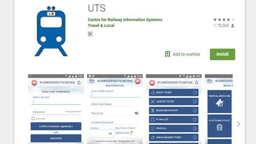 Now, book long distance unreserved tickets on your mobile; Indian Railways rolls out UTS app facility Now, book long distance unreserved tickets on your mobile; Indian Railways rolls out UTS app facility