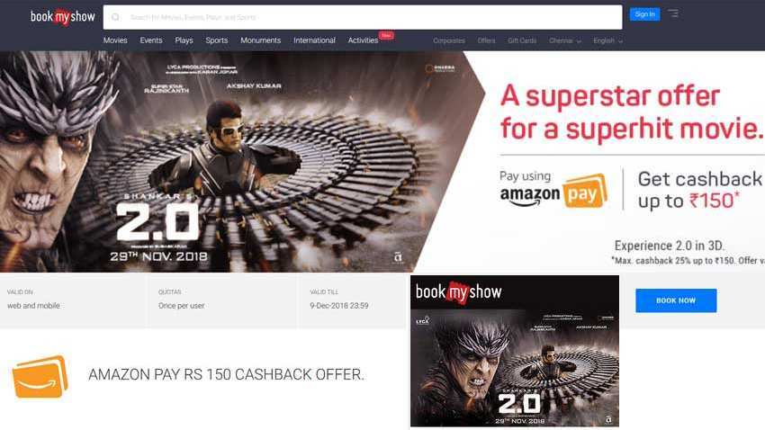 2.0 Ticket Booking: Wow! Amazon, Paytm, ICICI Bank offering big discounts for Rajinikanth, Akshay Kumar film