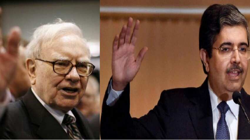 Has Warren Buffett found love for Uday Kotak's bank? Berkshire Hathaway to buy stake; Guess what! Kotak Mahindra Bank denies, shares skyrocket Has Warren Buffett found love for Uday Kotak's bank? Berkshire Hathaway to buy stake; Guess what! Kotak Mahindra Bank denies, shares skyrocket