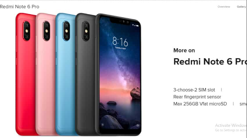 redmi note 6 pro rose gold price