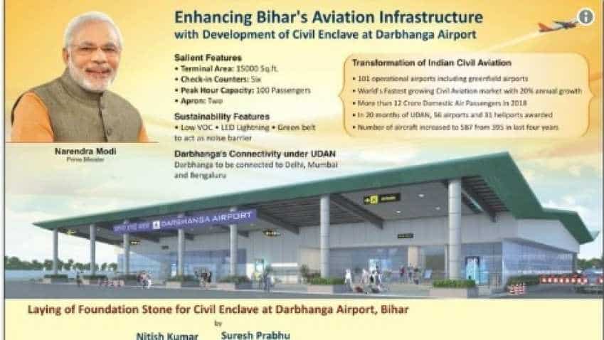 Darbhanga Airport: CM Nitish Kumar to lay foundation stone; check civil airport terminal's features, routes Darbhanga Airport: CM Nitish Kumar to lay foundation stone; check civil airport terminal's features, routes